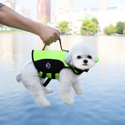 French Bulldog Life Jacket – Float Vest with Rescue Handle & Removable Neck Support
