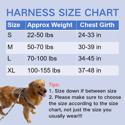 CWV No Pull Dog Harness and Leash Combo with 12 Patches,#Backtoschool, Adjustable Safety Harness – Soft Padded, Easy on & off – Dog Walking & Training, for Medium Large Dogs Dog Accessories