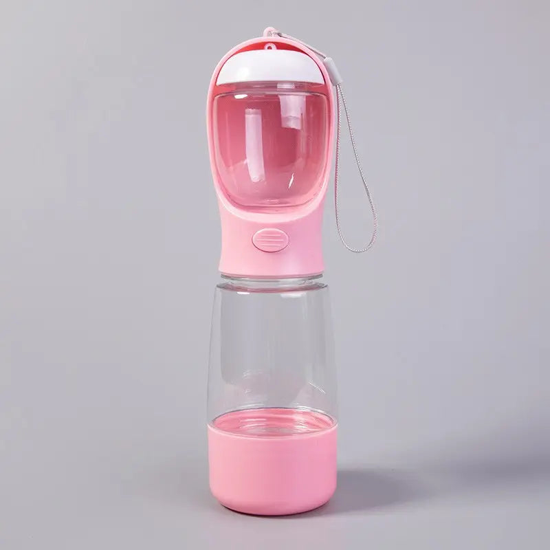 Portable Dog Water Bottle with Built-in Bowl - Travel Hydration Solution for Pets