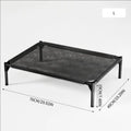 Classical Plain Elevated Cooling Pet Bed - Aluminum Frame, Breathable Mesh Design, Airflow Boost for Dogs & Cats, Comfy Human-Sized for Indoor-Outdoor Use