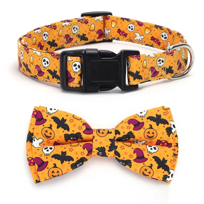 Fall Pumpkin Dog Collar, Adjustable Halloween Pumpkin Pet Collar for Small, Medium & Large Dogs, Cute Autumn Dog Accessories, Thanksgiving Pet Collar, Puppy Collar with Fall Plaid Design, Seasonal Pet Outfit, Viral Pet Products, Trending Dog Accessories