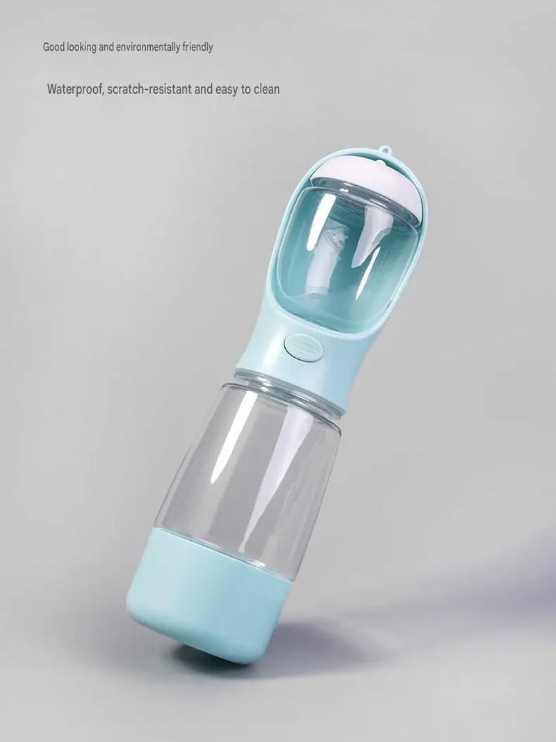 Portable Dog Water Bottle with Built-in Bowl - Travel Hydration Solution for Pets