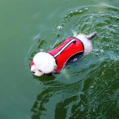 French Bulldog Life Jacket – Float Vest with Rescue Handle & Removable Neck Support