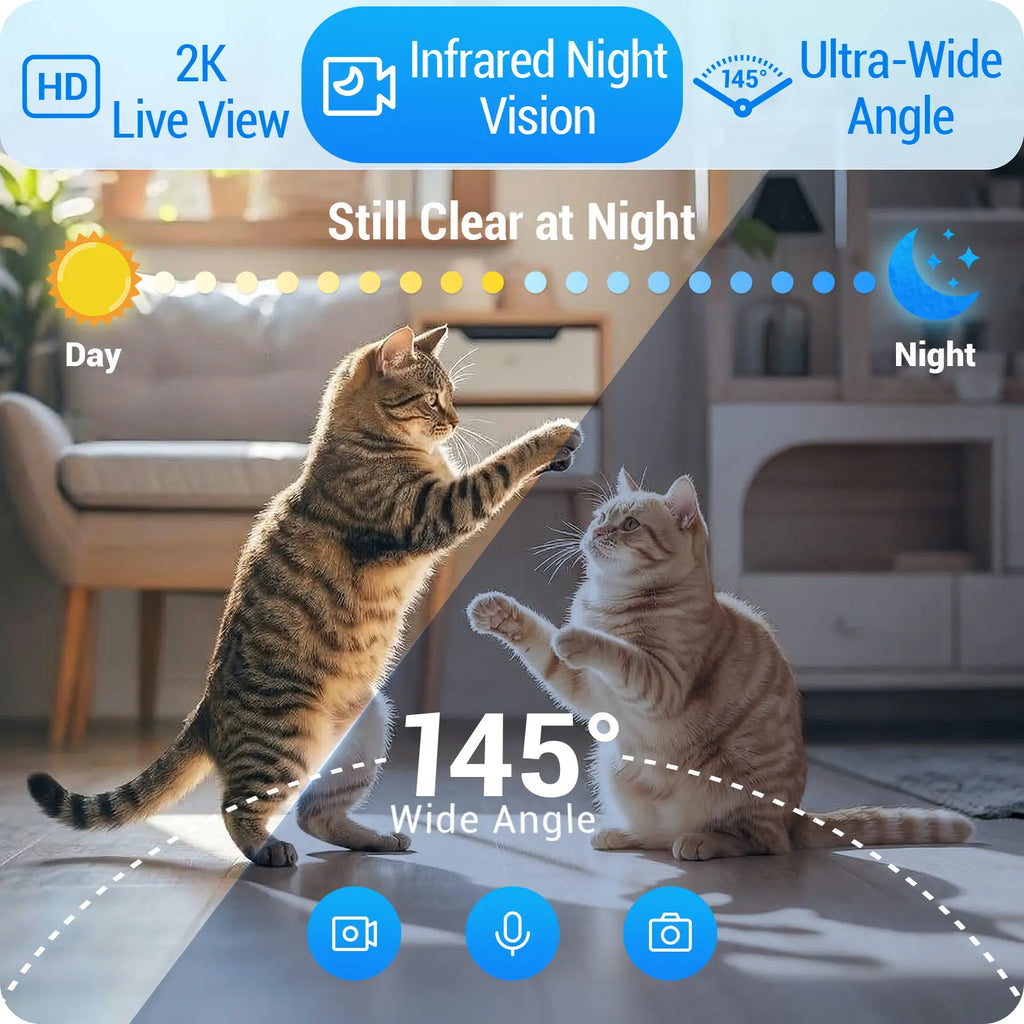 Frienhund Dual Camera Smart Pet Feeder - Optional Camera, 7L Dry Food Capacity, 1080P HD Monitoring, Night Vision, Slow Feed Mode, App Remote Control, Timed & Portion Feeding, Dual Stainless Steel Bowls for Multi-Pet Homes