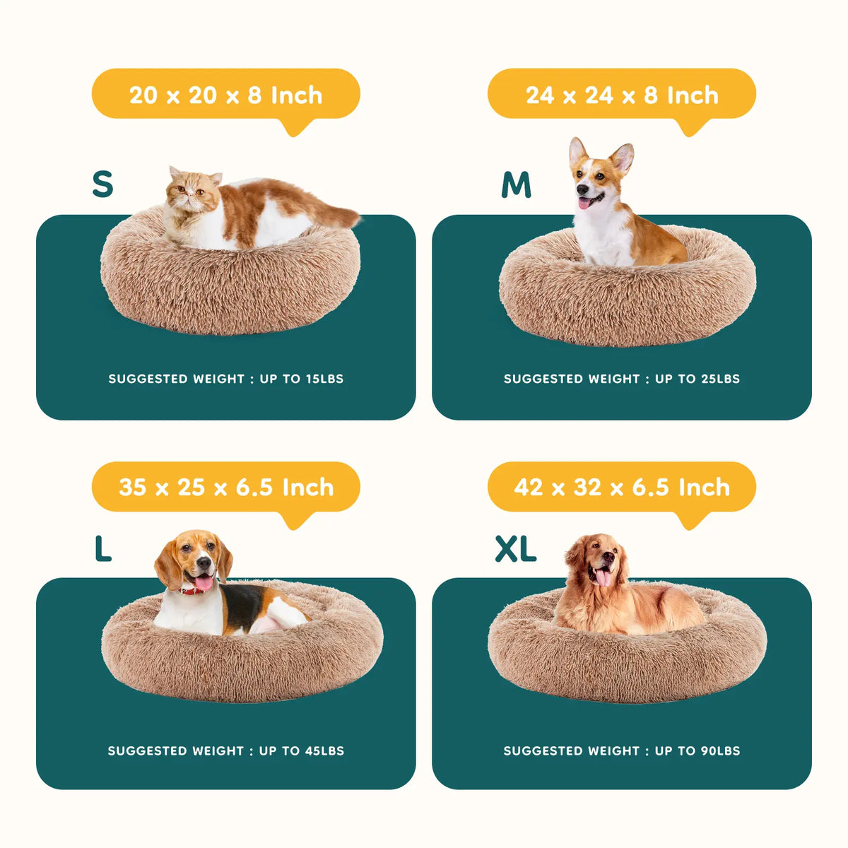 Sweetcrispy Modern Orthopedic Memory Foam Pet Bed for Large Dogs - 3-Sided Bolsters, 20"L x 24"W x 8"Th, Waterproof Detachable Cover, Non-Slip Base, Joint Relief and Consistent Support for Enhanced Comfort and Recovery