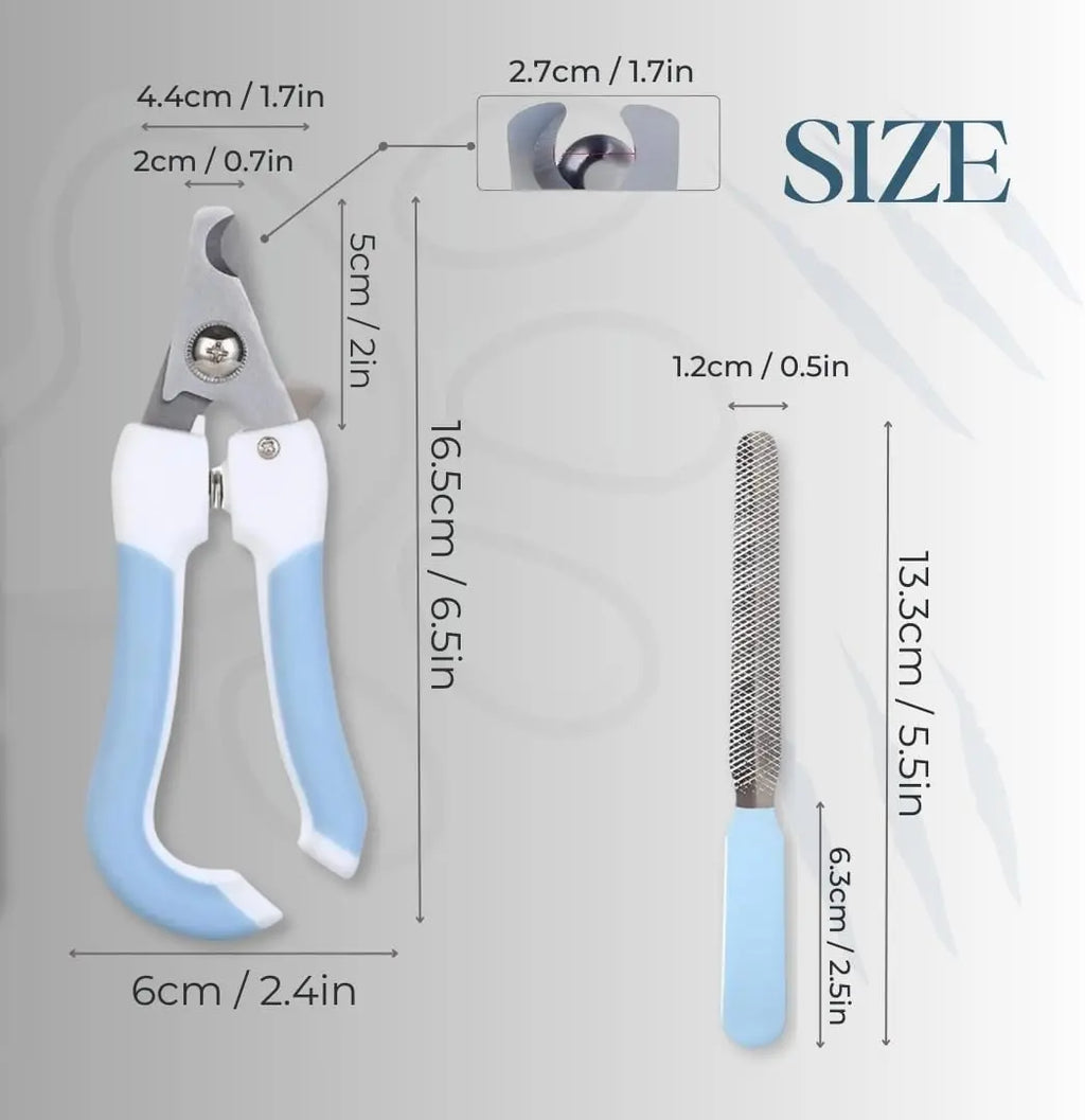 Professional 9-In-1 Grooming Scissors Kit for Dogs and Cats - Ergonomic Design with Precise Cutting, Rounded Tips, Thinning Shears, Nail Clipper, File, Steel Comb, and Storage Case for Small to Medium Pets and DIY Grooming
