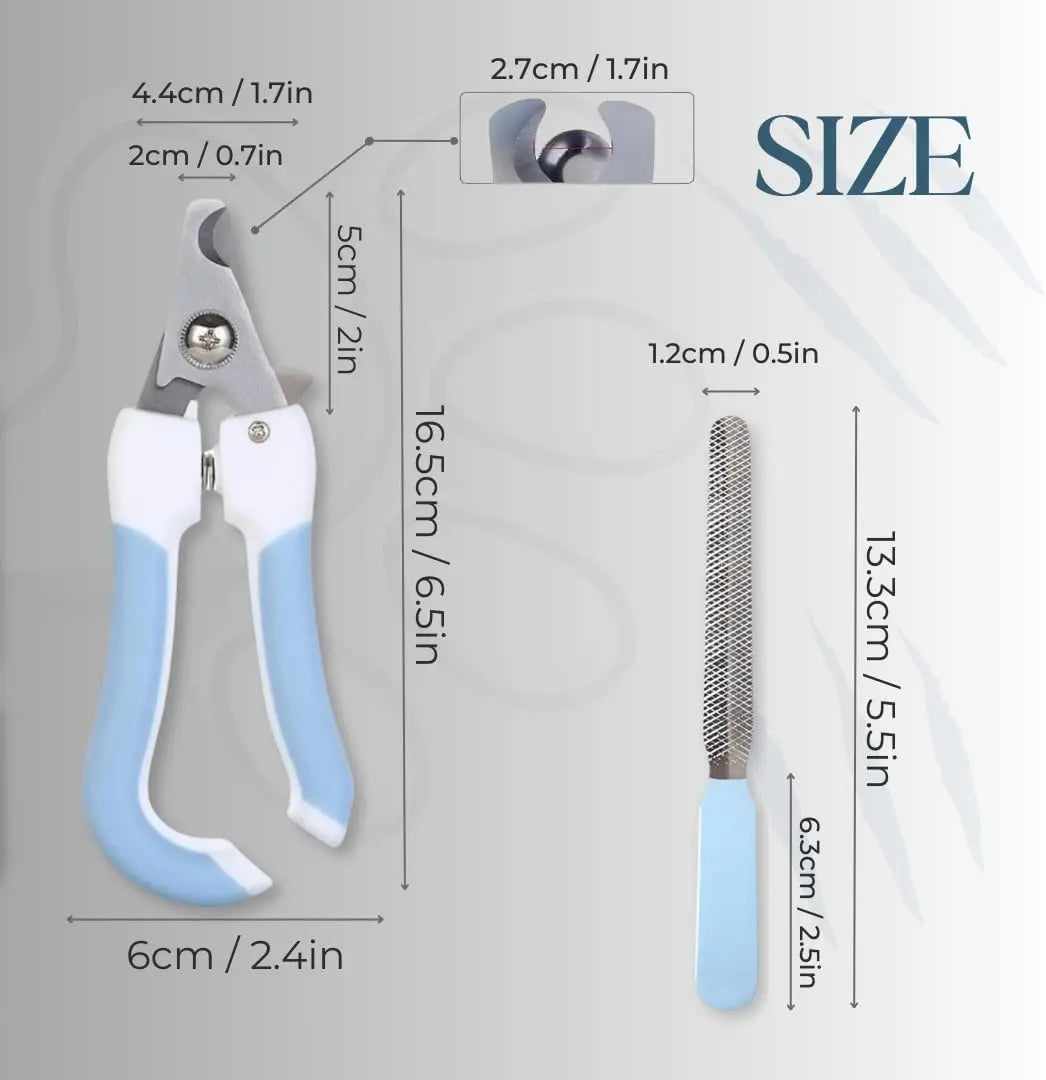 Professional 9-In-1 Grooming Scissors Kit for Dogs and Cats - Ergonomic Design with Precise Cutting, Rounded Tips, Thinning Shears, Nail Clipper, File, Steel Comb, and Storage Case for Small to Medium Pets and DIY Grooming