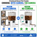 Frienhund Dual Camera Smart Pet Feeder - Optional Camera, 7L Dry Food Capacity, 1080P HD Monitoring, Night Vision, Slow Feed Mode, App Remote Control, Timed & Portion Feeding, Dual Stainless Steel Bowls for Multi-Pet Homes