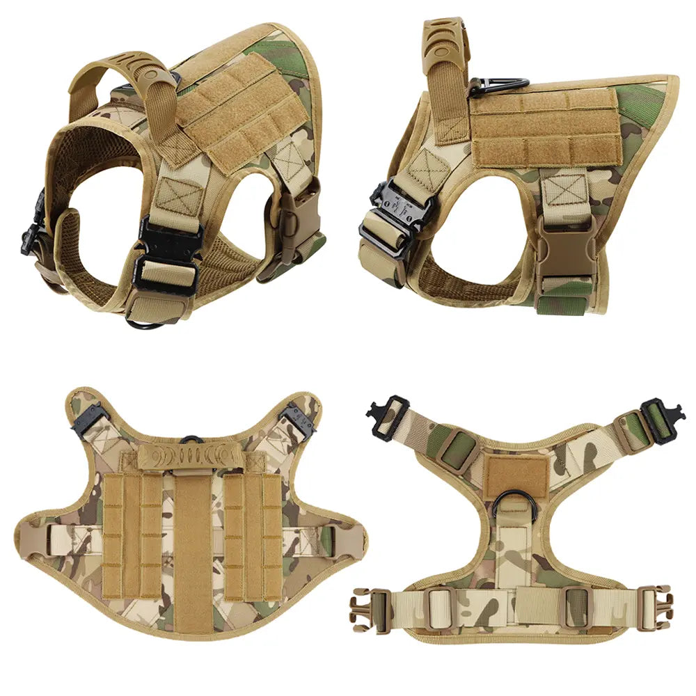 CWV No Pull Dog Harness and Leash Combo with 12 Patches,#Backtoschool, Adjustable Safety Harness – Soft Padded, Easy on & off – Dog Walking & Training, for Medium Large Dogs Dog Accessories